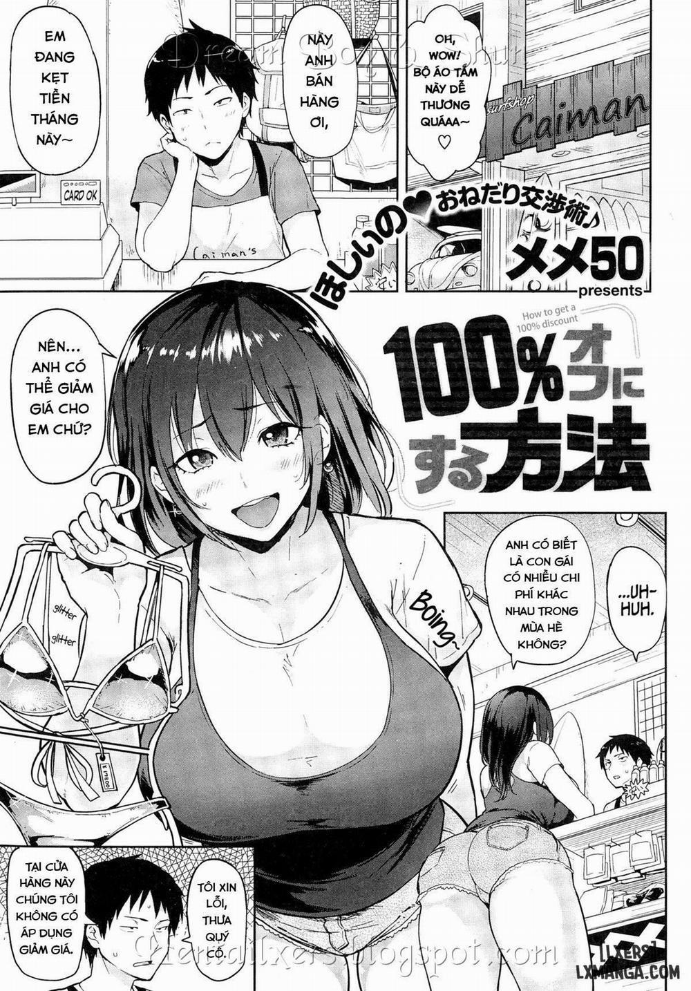 100% Off ni Suru Houhou Oneshot trang 0