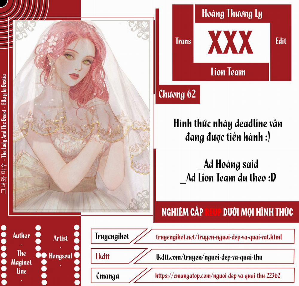 [18+] Người Đẹp Và Quái Vật 62.1 trang 1