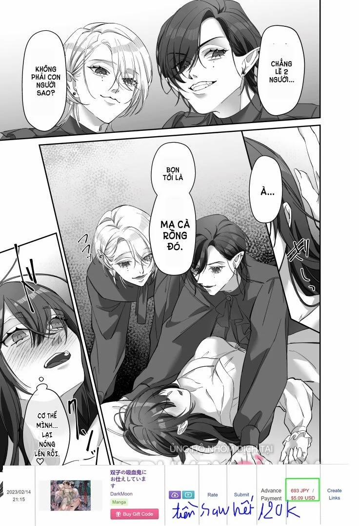 [21+] Phục Vụ Quên Mình Cho Cặp Song Sinh Ma Cà Rồng 2.1 trang 1