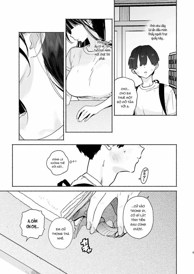 4 ngày hè Giao hòa cùng Chị gái Nhà tắm công cộng Oneshot trang 3