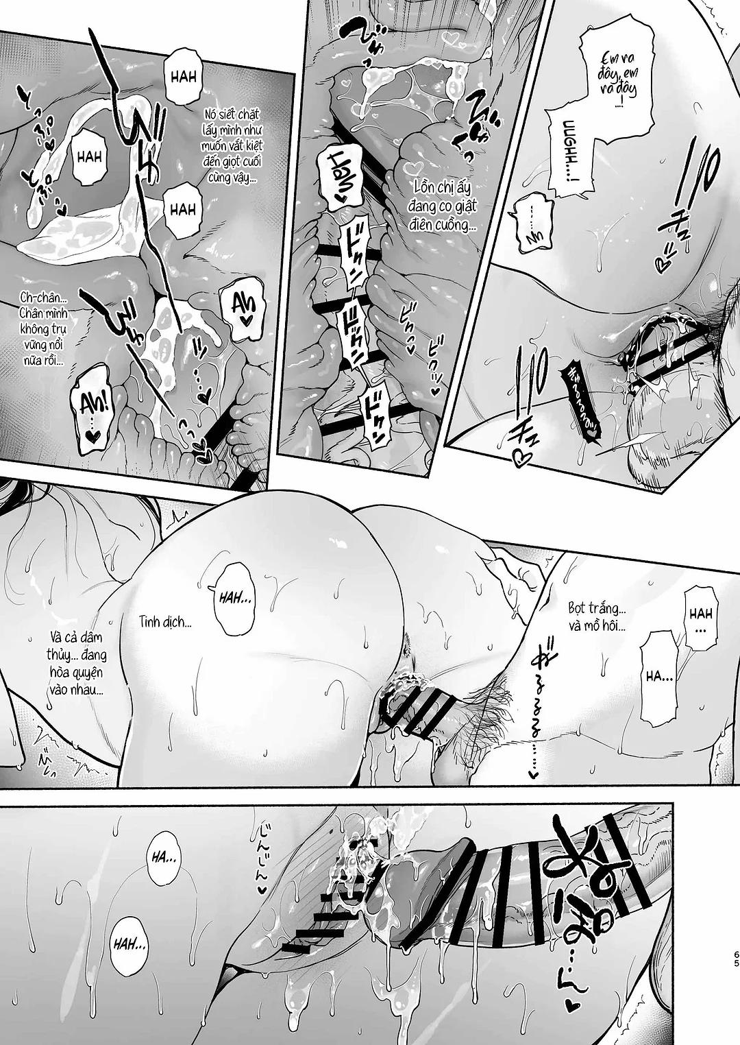 4 ngày hè Giao hòa cùng Chị gái Nhà tắm công cộng Oneshot trang 63