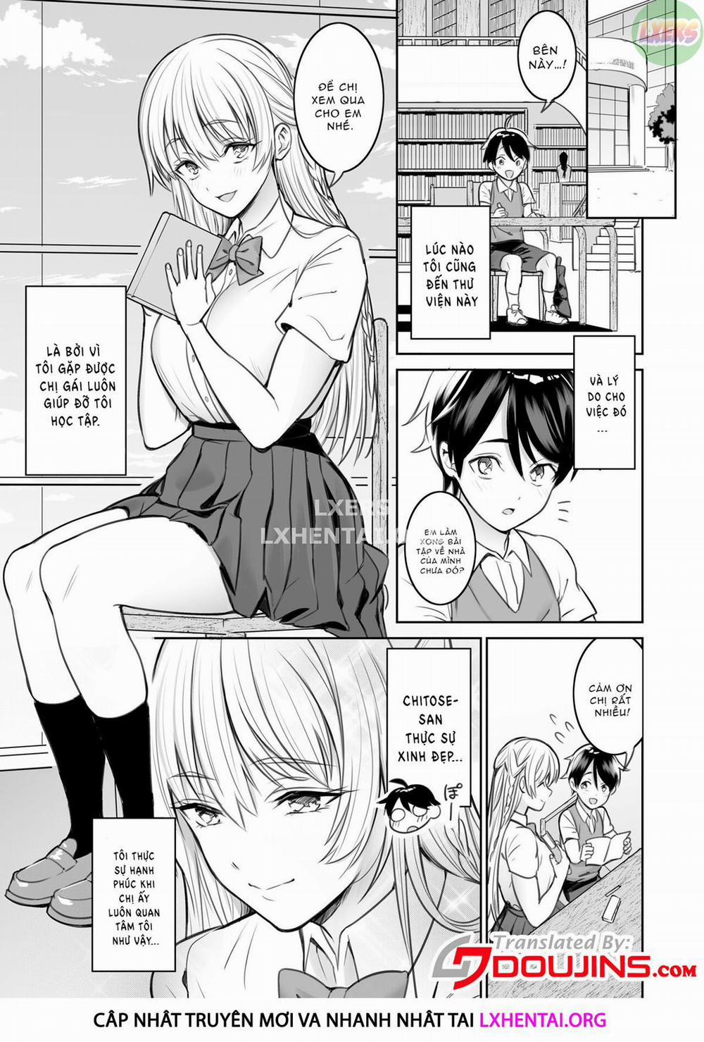 A Story About the Lewd Things the Onee-San I Met at the Library Does to Me Oneshot trang 4