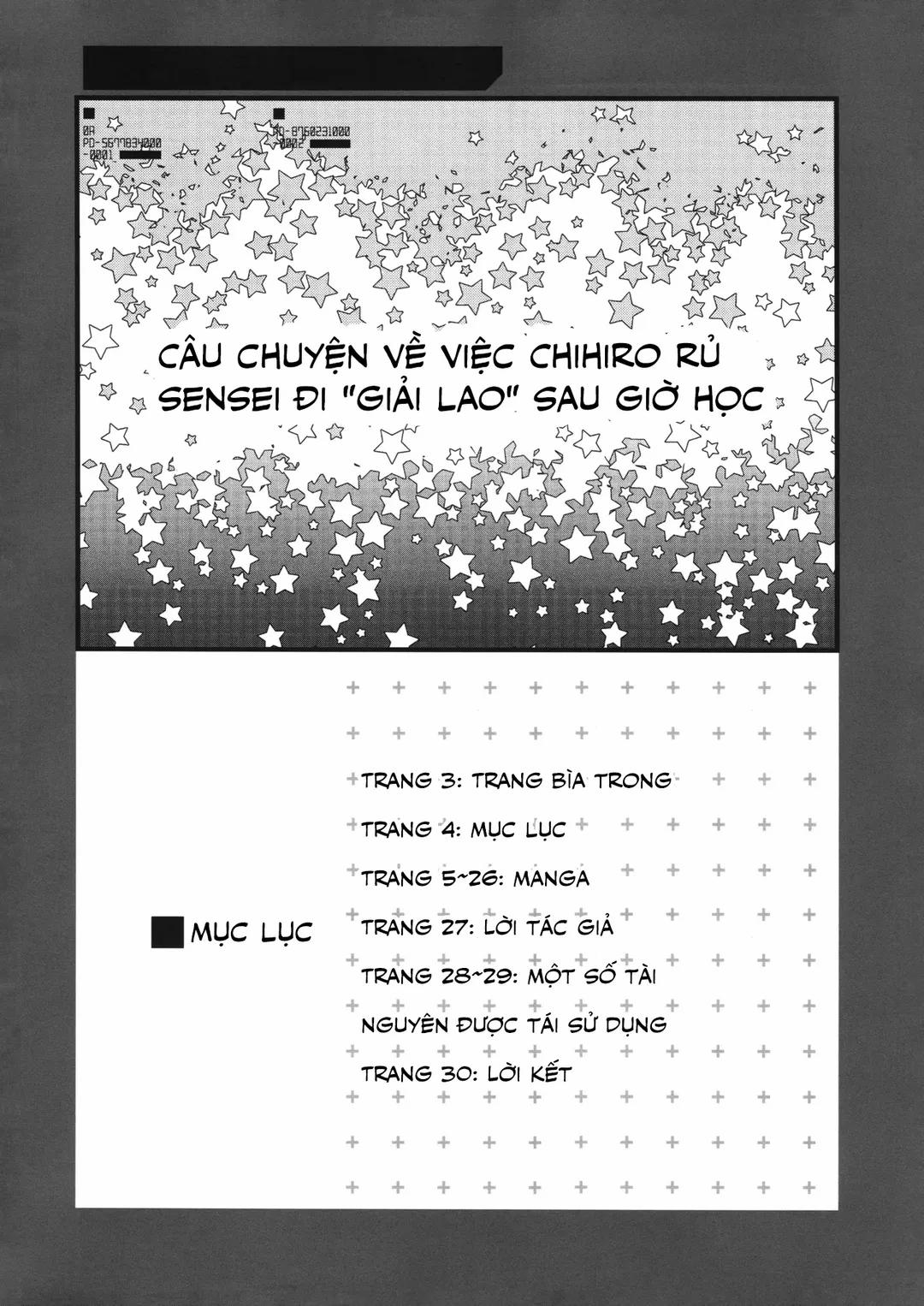 A Story Of Chihiro Taking Sensei For An After-School Break Oneshot trang 2