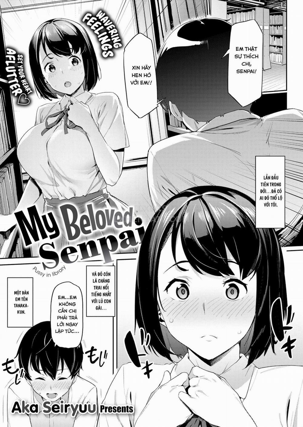 Akogare no Senpai - Pussy in library Oneshot trang 1