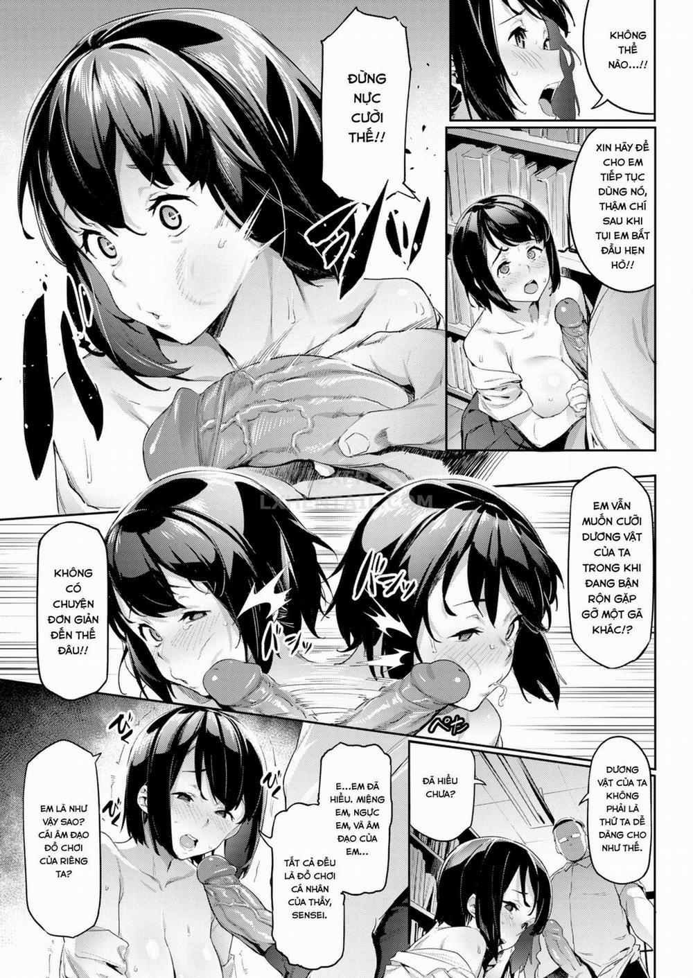 Akogare no Senpai - Pussy in library Oneshot trang 9