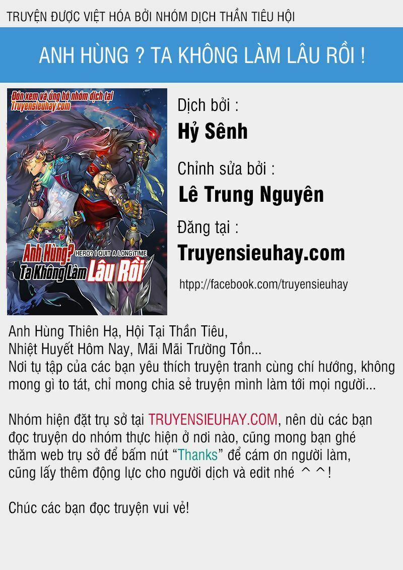 Anh Hùng ? Ta Không Làm Lâu Rồi 23 trang 0