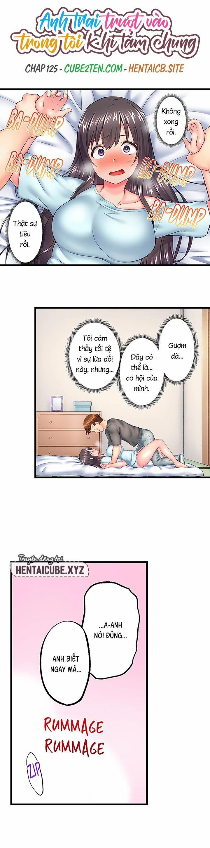 Anh trai trượt vào trong tôi khi tắm chung 125 trang 1
