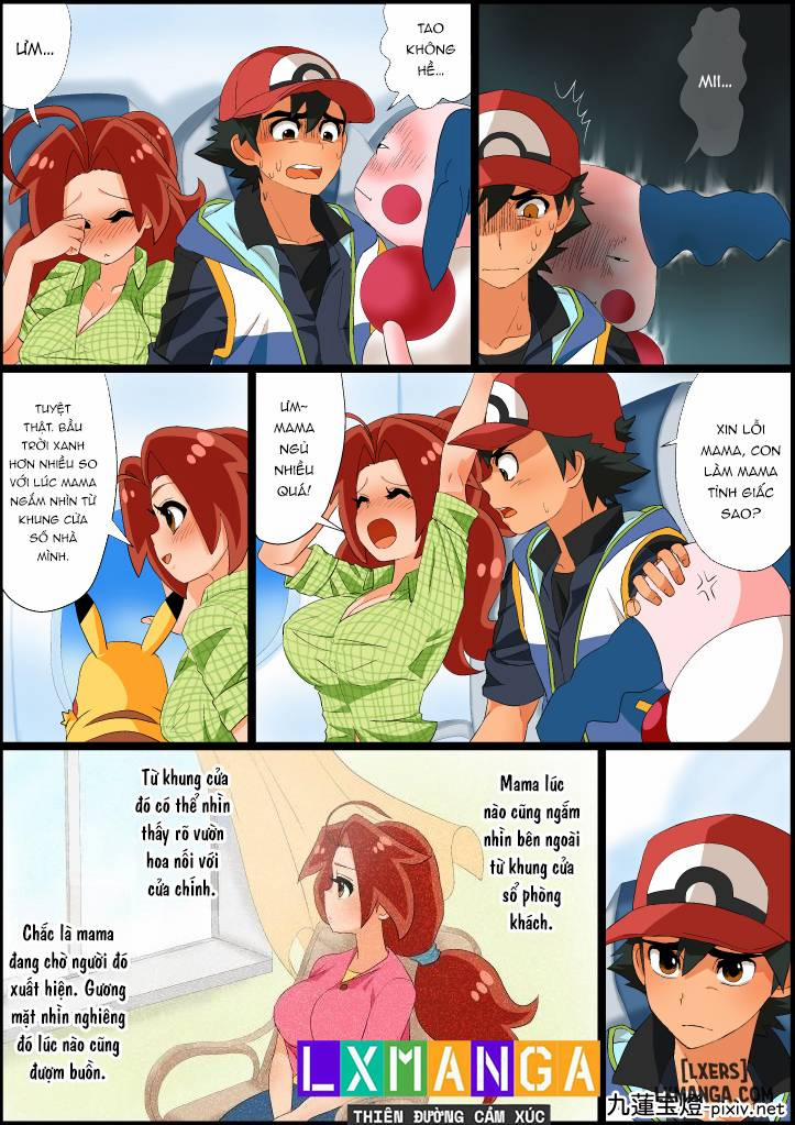 Ash X Delia Doujin Oneshot trang 17