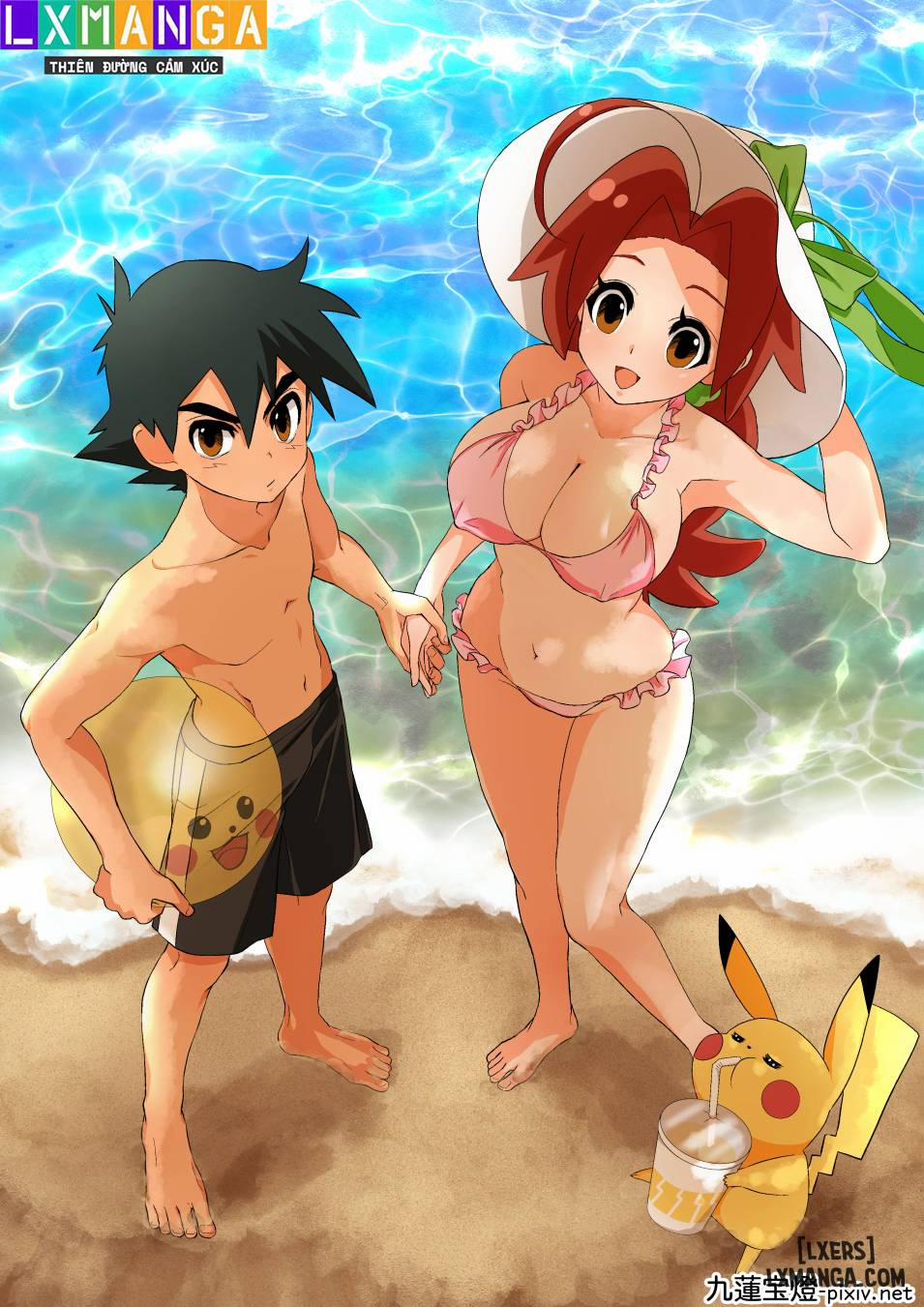 Ash X Delia Doujin Oneshot trang 2