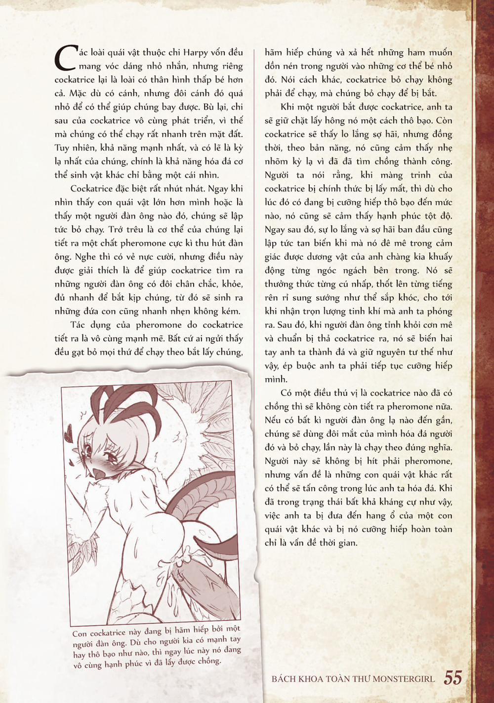 Bách khoa toàn thư Monster Girl 0 Cockatrice trang 1