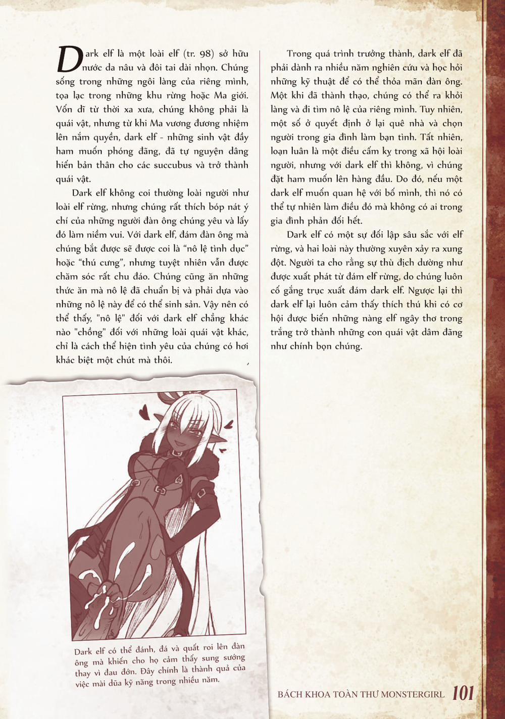 Bách khoa toàn thư Monster Girl 043: Dark elf trang 1