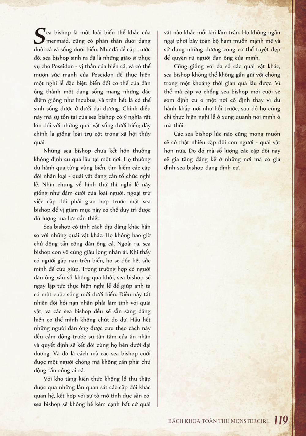 Bách khoa toàn thư Monster Girl 051: Sea bishop trang 1