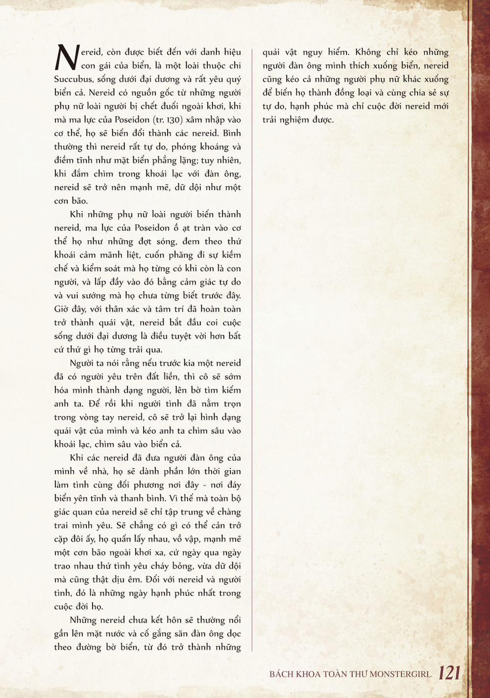 Bách khoa toàn thư Monster Girl 052: Nereid trang 1
