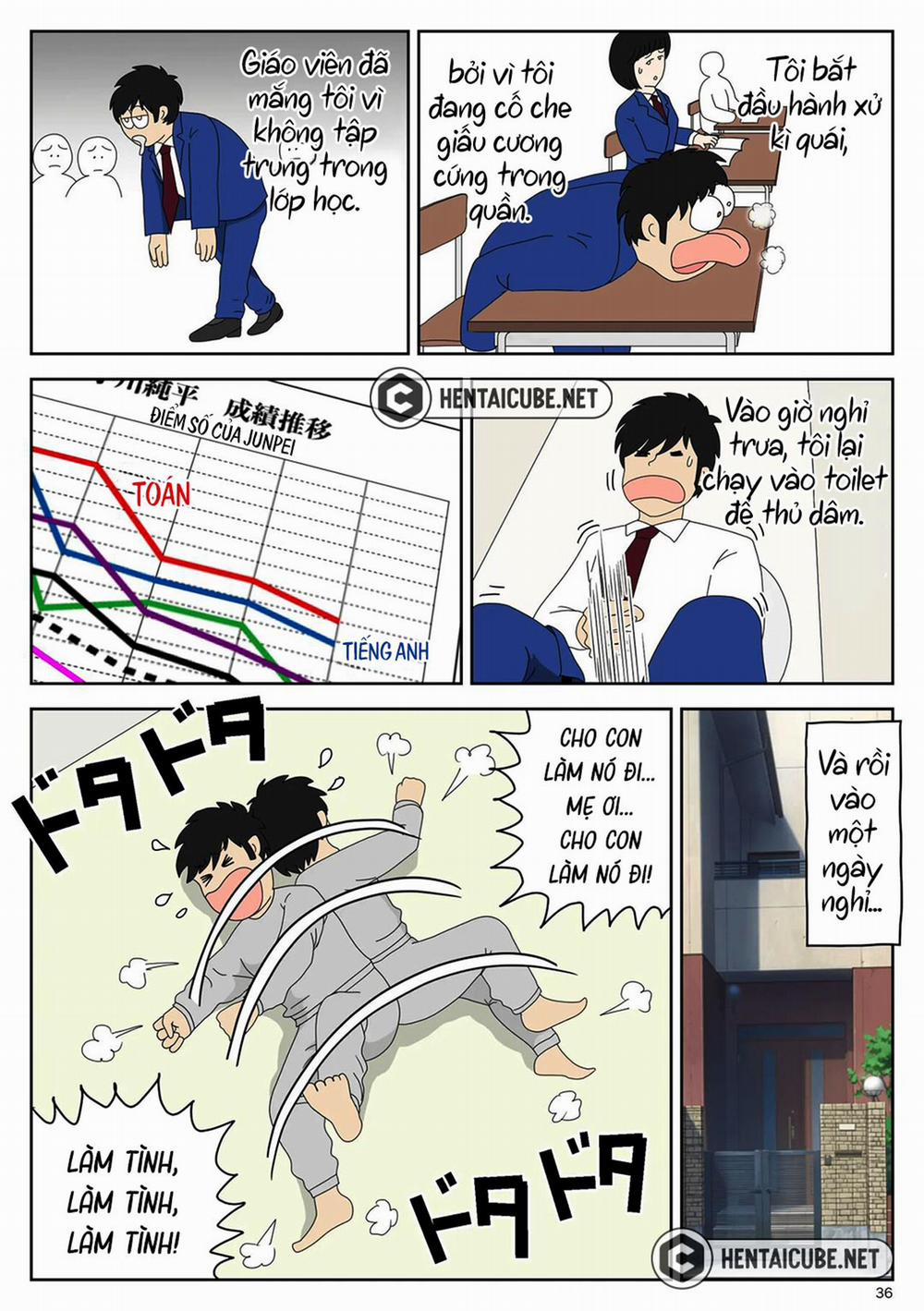 Bị mẹ phát hiện đang rình trộm thủ dâm 1 trang 35