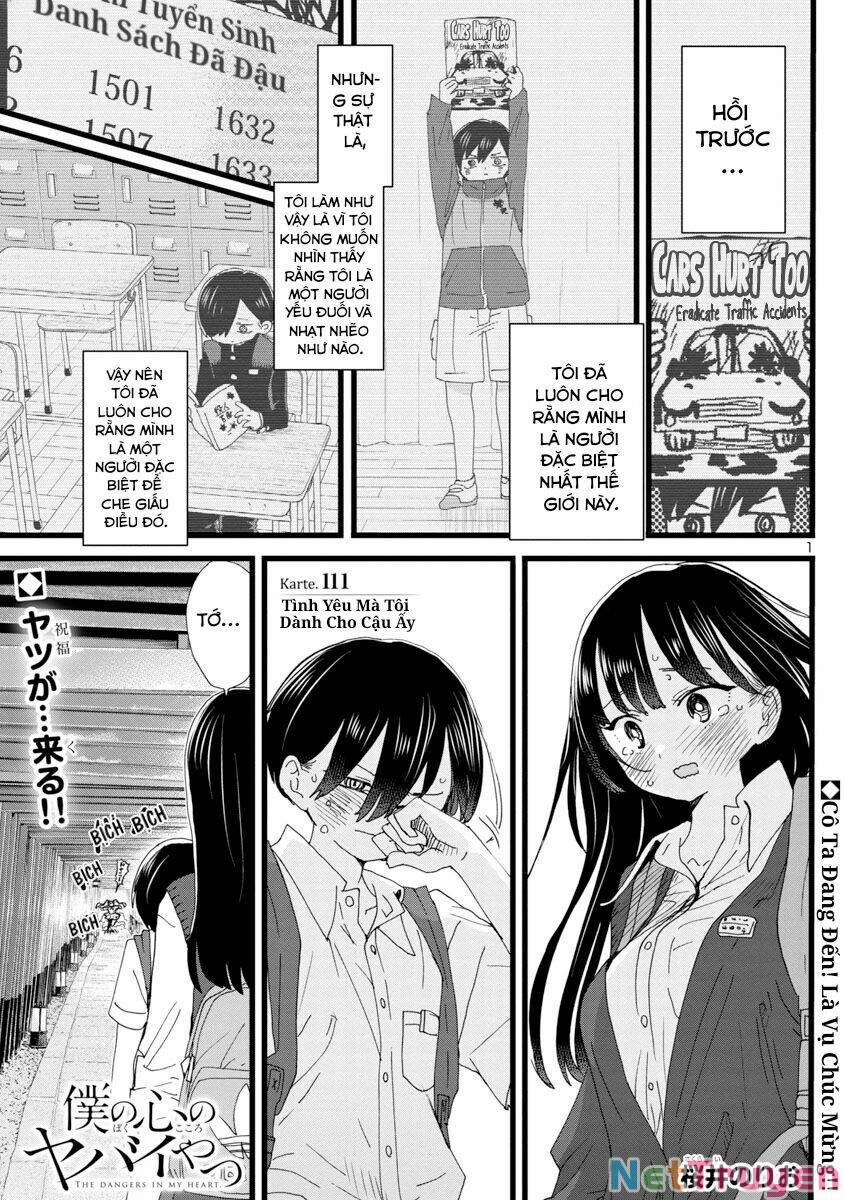 Boku No Kokoro Yabai Yatsu 111 trang 2