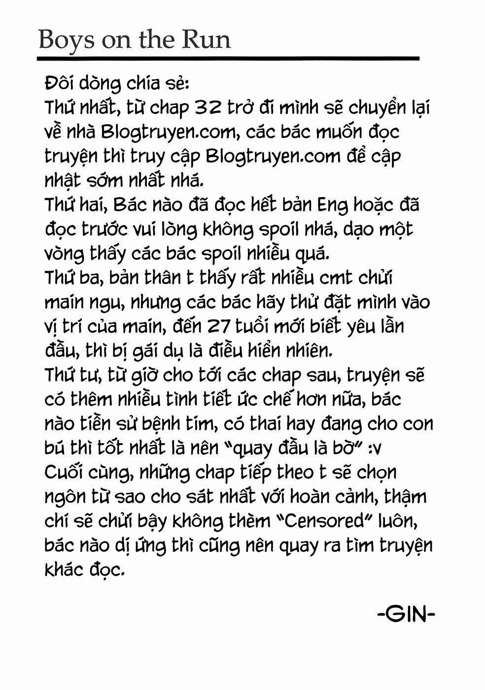 Boy On The Run 32 trang 20