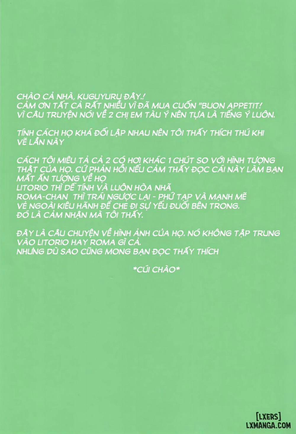 Buon appetito Oneshot trang 2