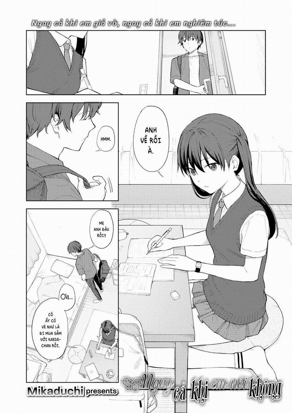 Cả Khi Em Nói Không Oneshot trang 3