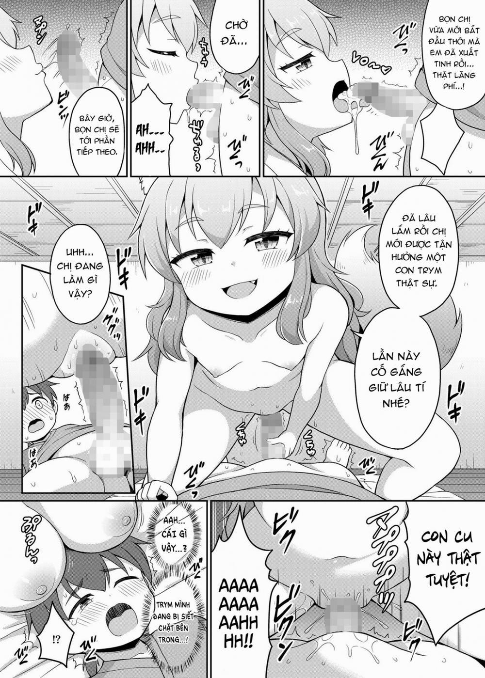 Cậu bé âm dương sư và hai chị hồ ly ống tre. Oneshot trang 4