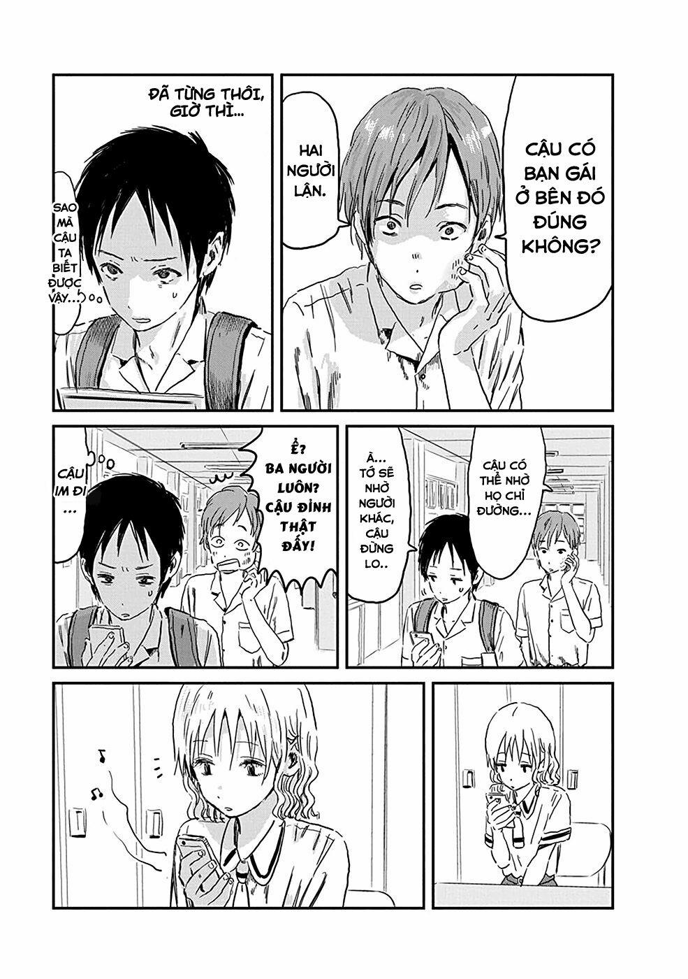 Câu Chuyện Cuộc Sống Học Đường Của 3 Cô Gái 0 Cậu ta ngốc lắm! trang 4