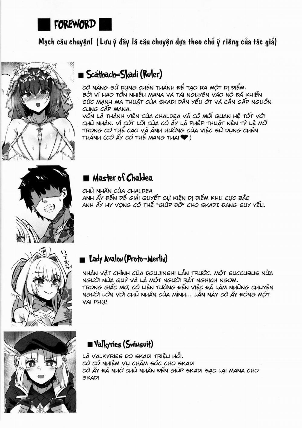 Chaldea Midsummer Vacation. Marrying and Mana Transferring with Bride Skadi Oneshot trang 3