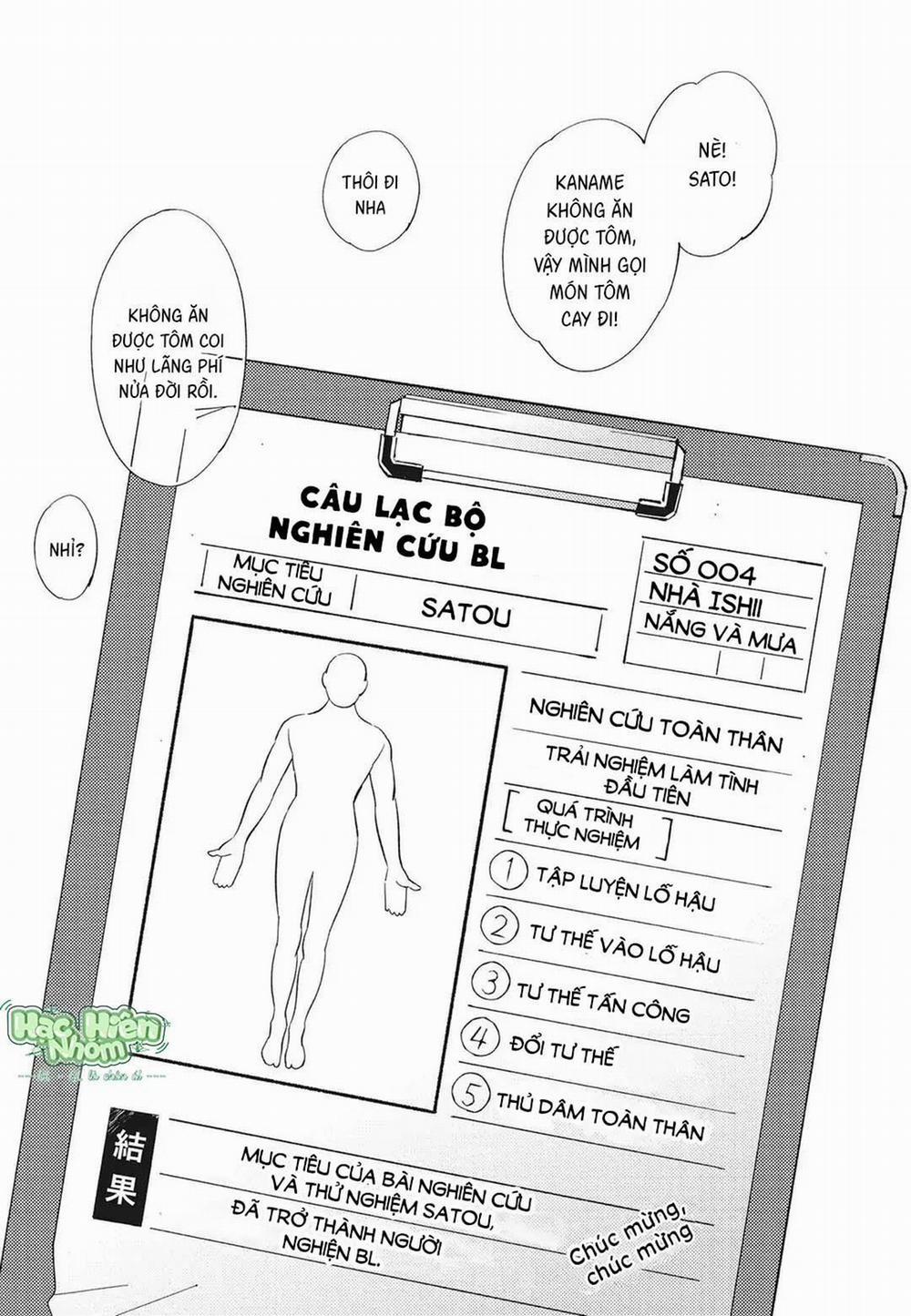 Chào Mừng Đến Với Câu Lạc Bộ Nghiên Cứu Yaoi 8 trang 13