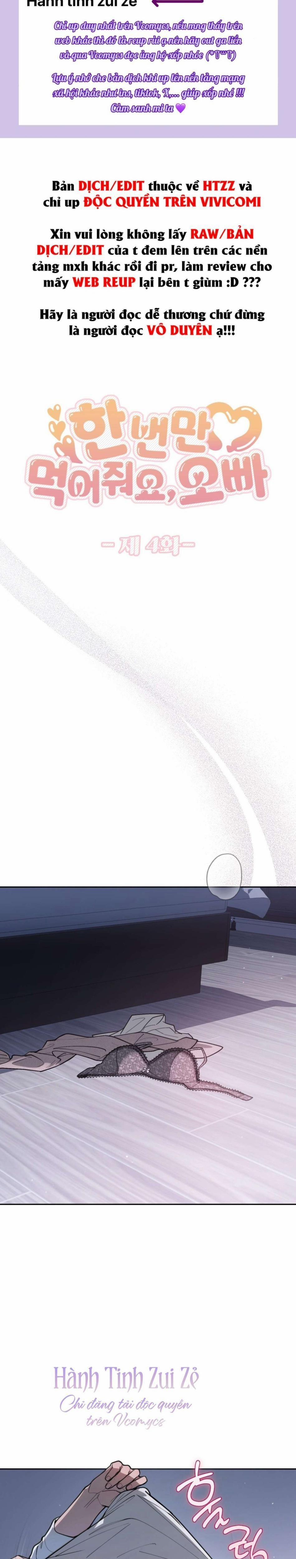 Chỉ Ăn Một Lần Thôi Nhé Oppa 4 trang 0