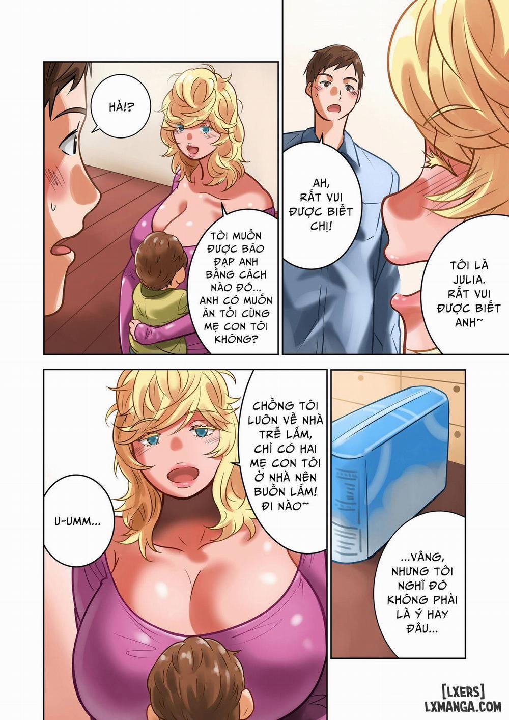 Chichinomi K-Cup Hitozuma Julia-san no Bonyuu Oneshot trang 13