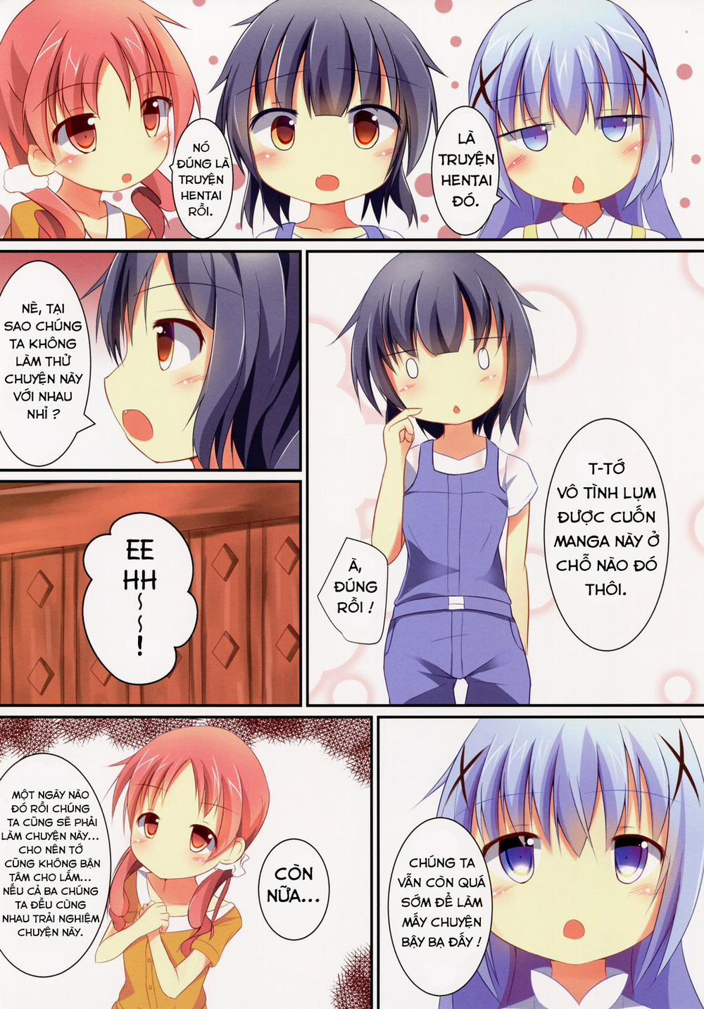 Chimame Sei no Mezame (Gochuumon wa Usagi desu ka?) Oneshot trang 3