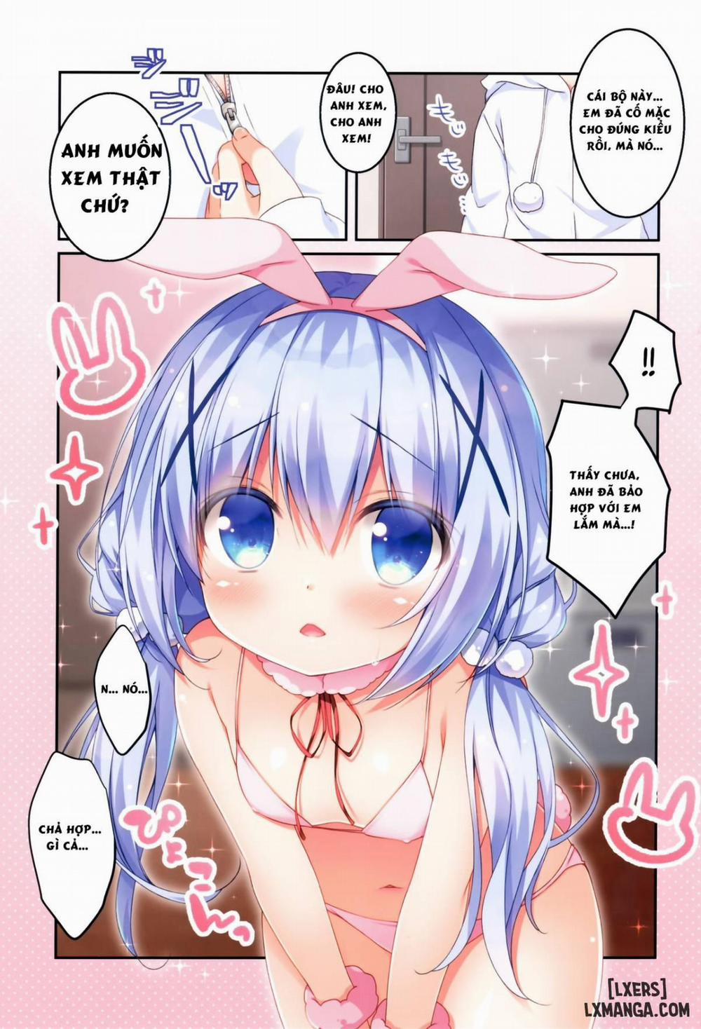 Chino-chan to Usagi Gokko Oneshot trang 2
