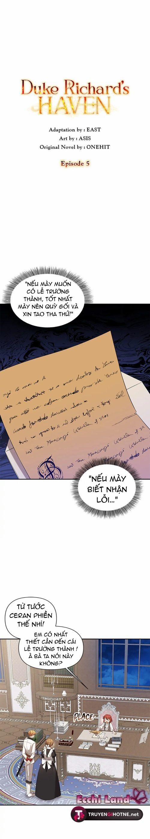 Chốn Bình Yên Của Công Tước Richard 5.1 trang 10