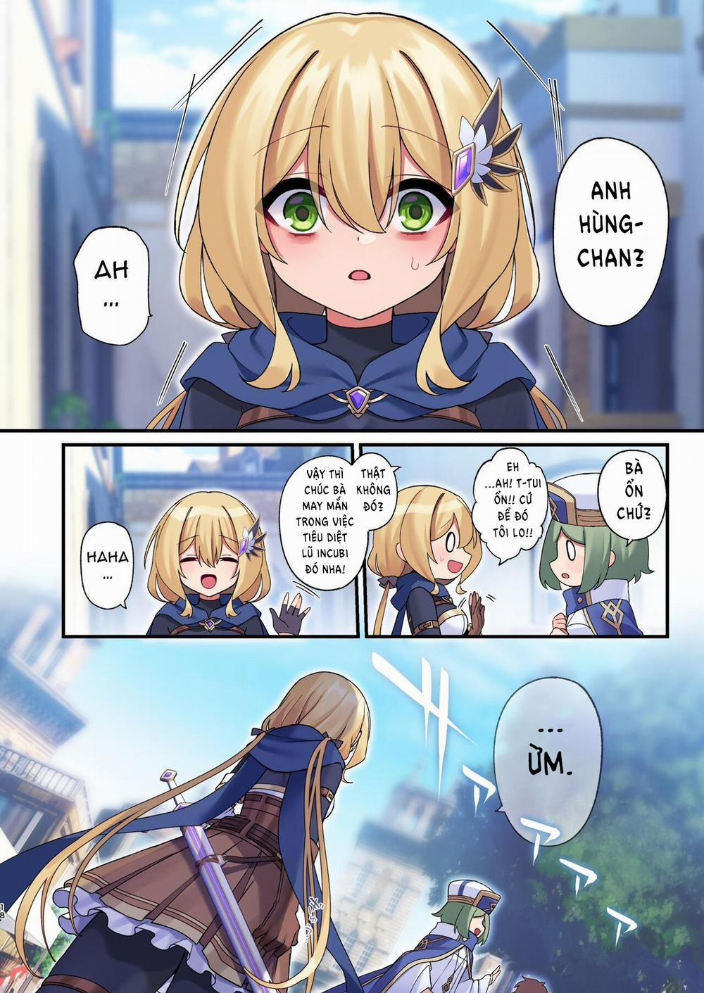 Chuyến phiêu lưu của anh hùng-chan đã đi đến hồi kết Oneshot trang 18