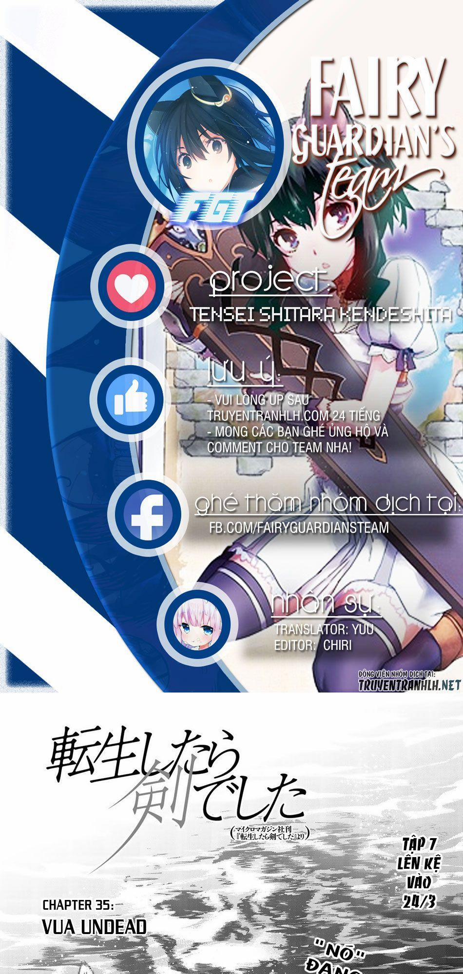 Chuyển Sinh Thành Kiếm 35 trang 0