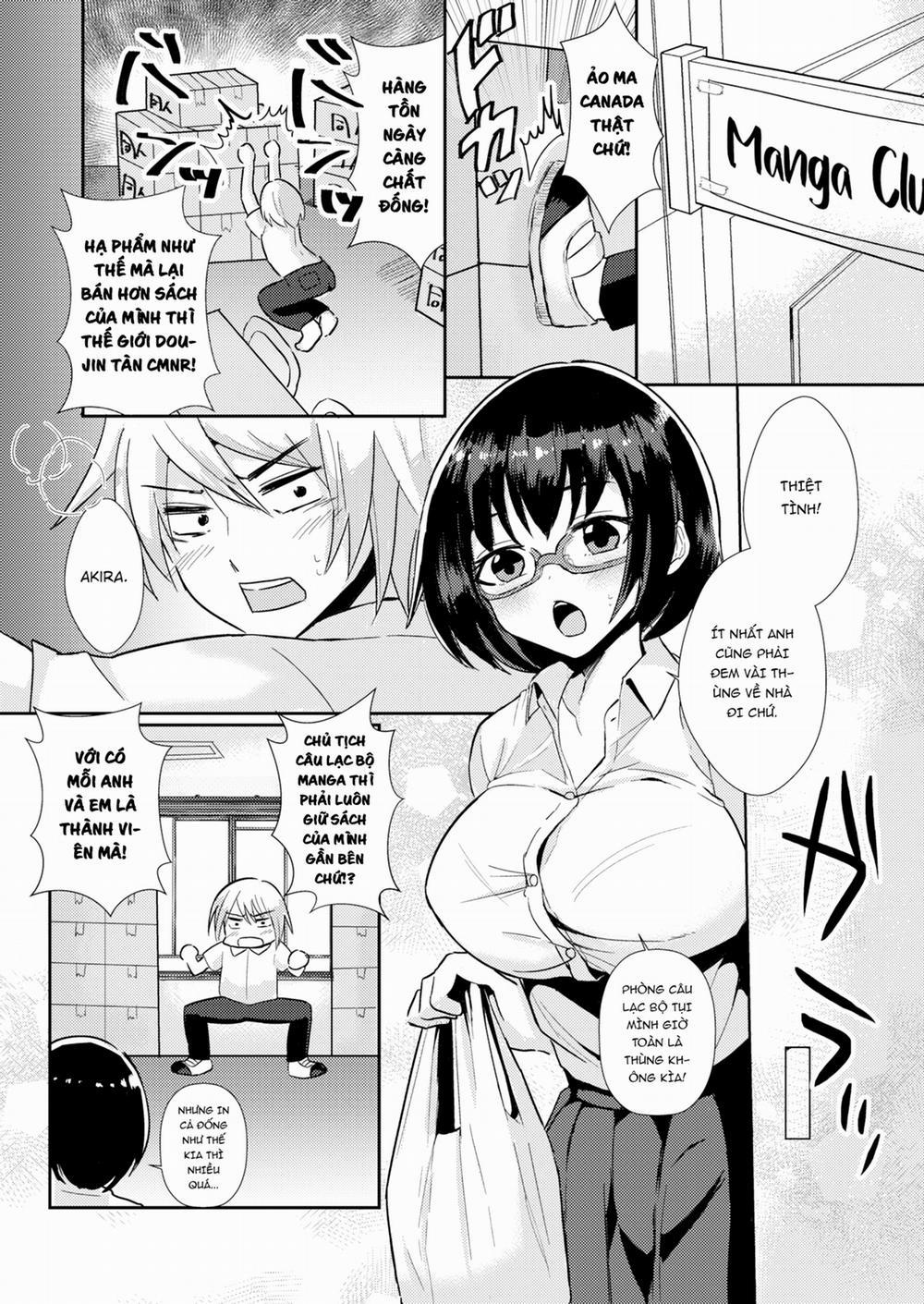 Cô Em Khóa Dưới Mộc Mạc Cùng Câu Lạc Bộ Của Tôi Đi Làm Người Bán Truyện Ở Quầy Oneshot trang 7