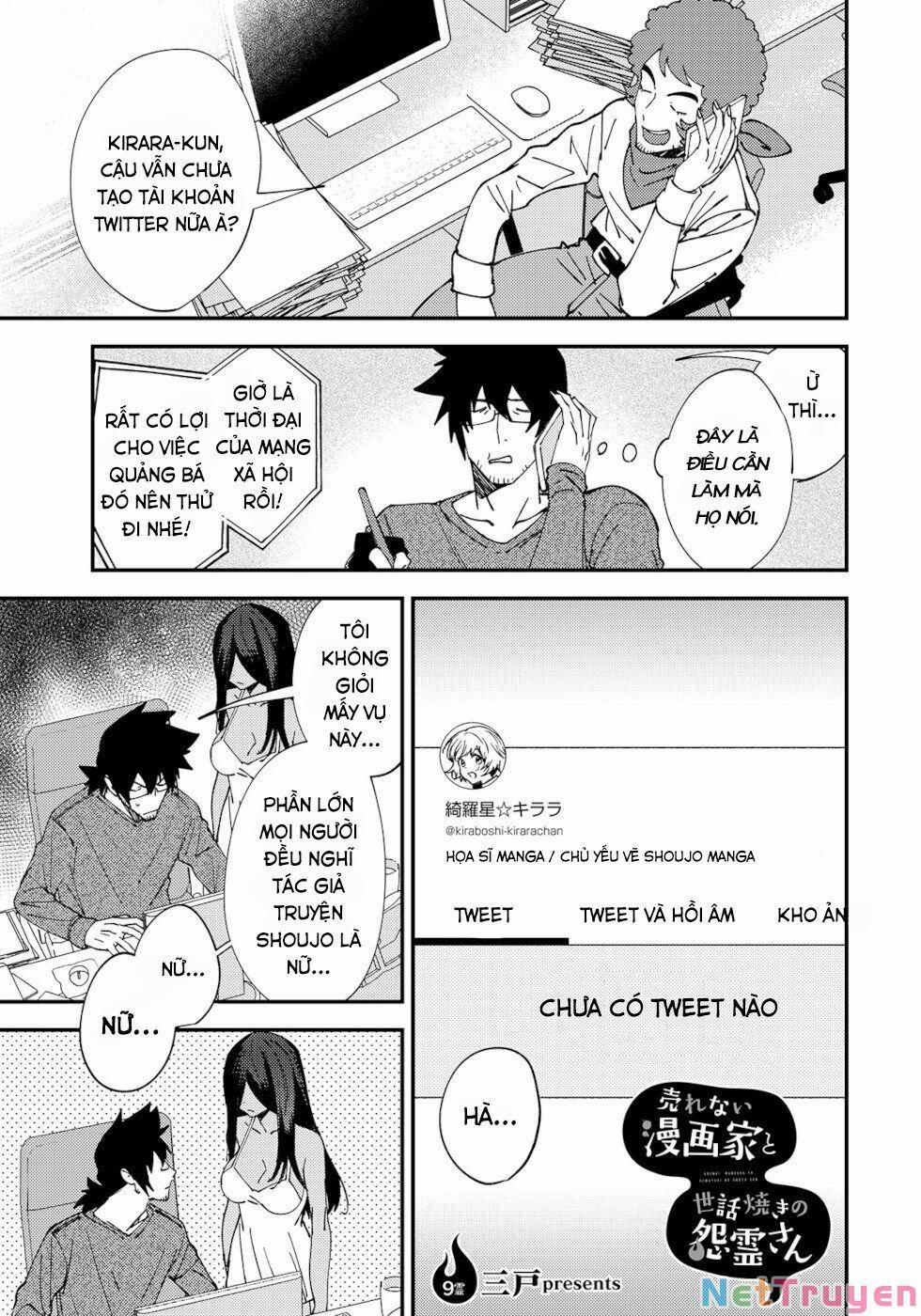 Cô Ma Nữ Lắm Chuyện Và Anh Họa Sĩ Truyện Tranh Ế Ẩm 9 trang 1