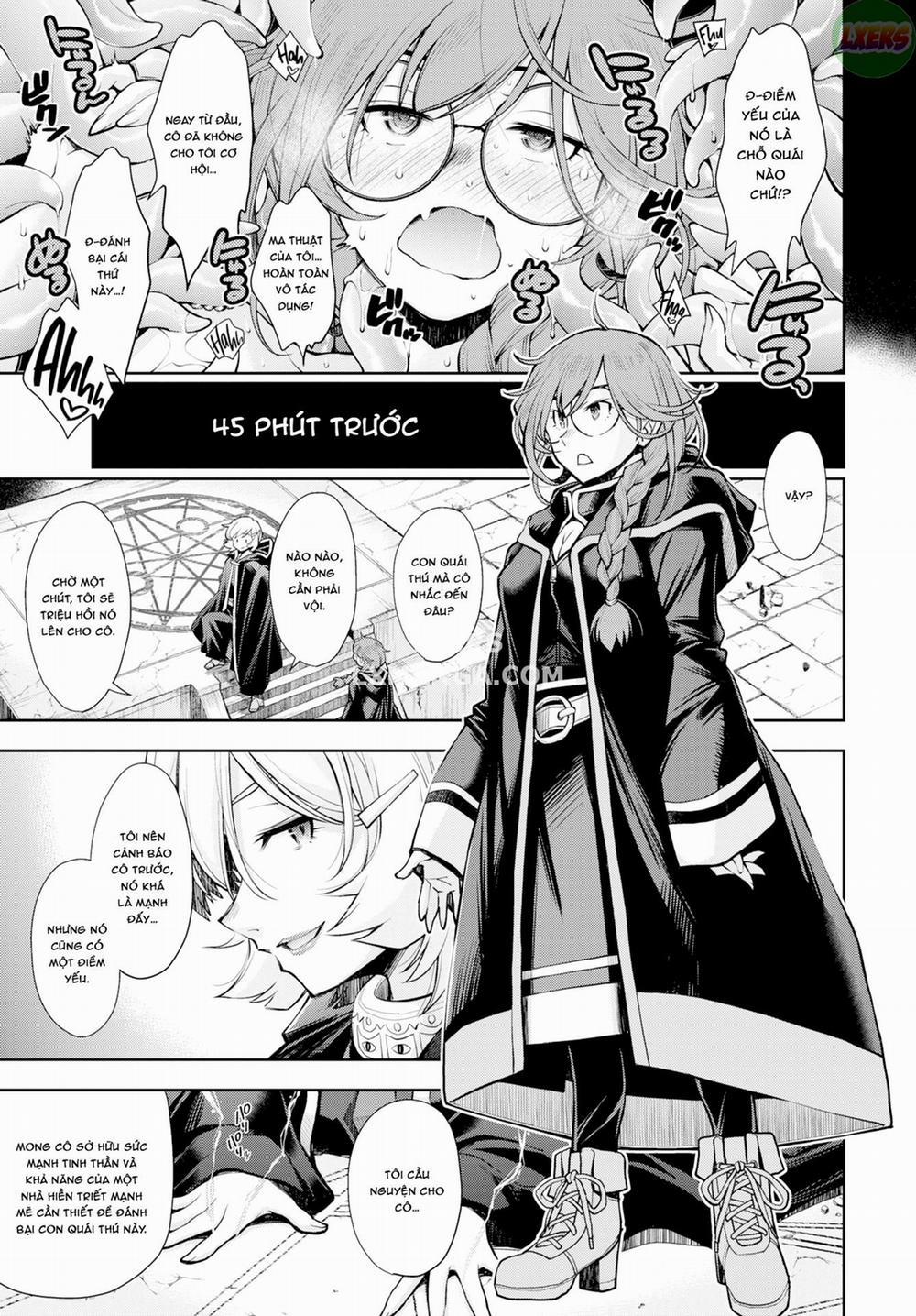 Có một mê cung mà một nữ hiền nhân không thể trốn thoát cho đến khi cô ấy đánh bại các xúc tu Oneshot trang 2