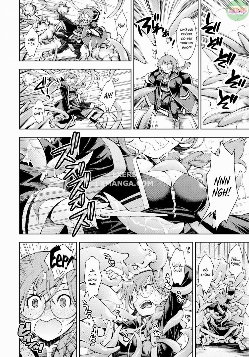 Có một mê cung mà một nữ hiền nhân không thể trốn thoát cho đến khi cô ấy đánh bại các xúc tu Oneshot trang 4