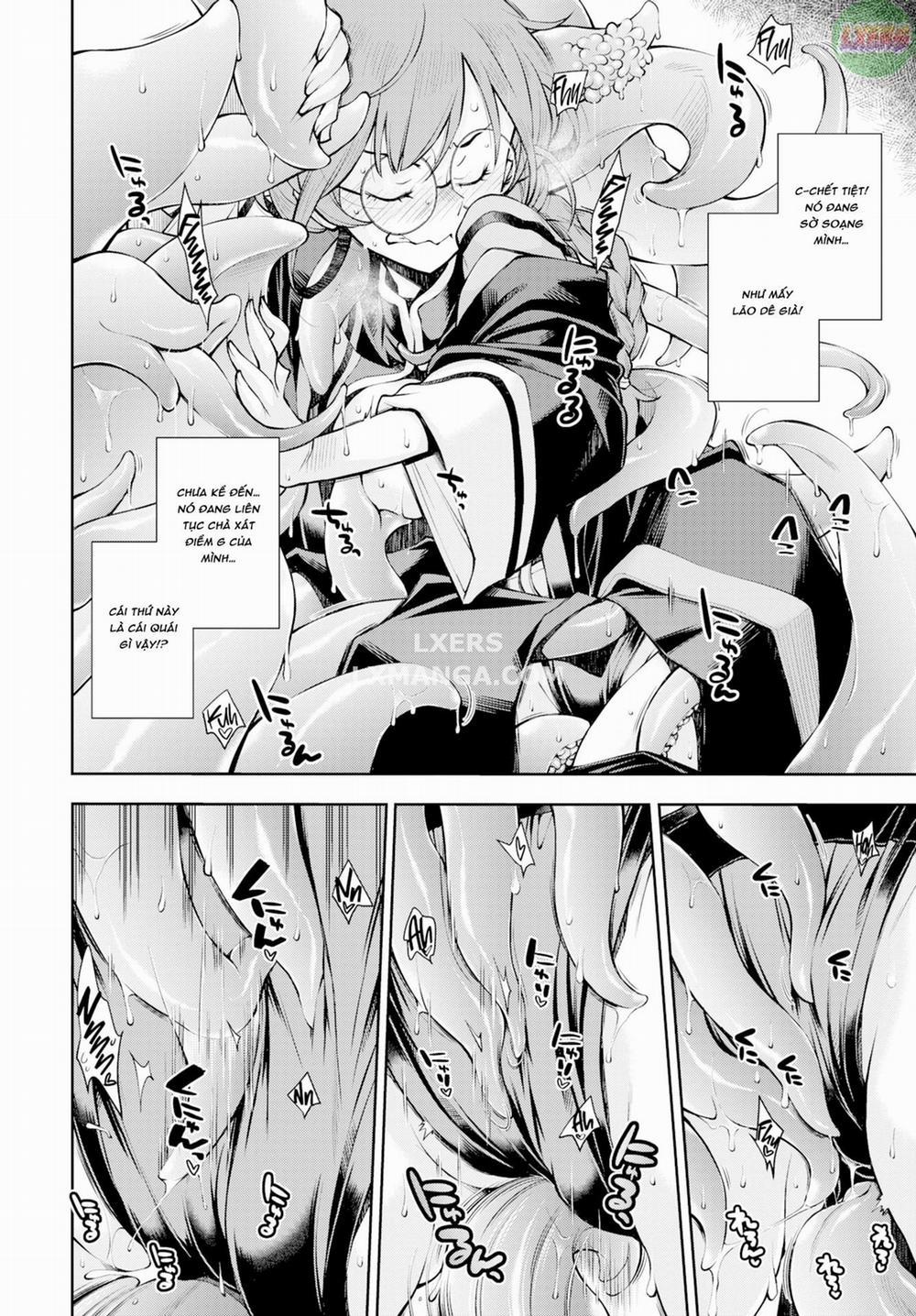 Có một mê cung mà một nữ hiền nhân không thể trốn thoát cho đến khi cô ấy đánh bại các xúc tu Oneshot trang 6