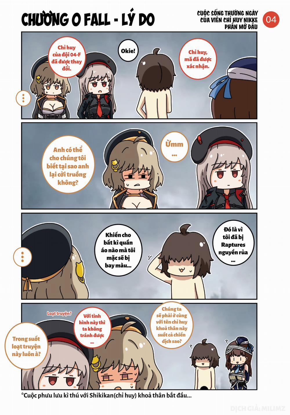 Cuộc sống thường ngày của Chỉ Huy Nikke Main story 0 Phần 1 trang 4