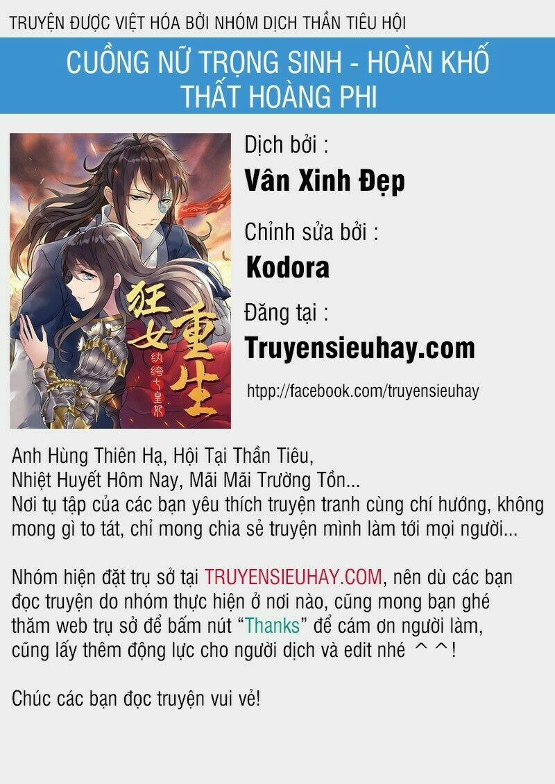 Cuồng Nữ Trọng Sinh - Hoàn Khố Thất Hoàng Phi 108 trang 0