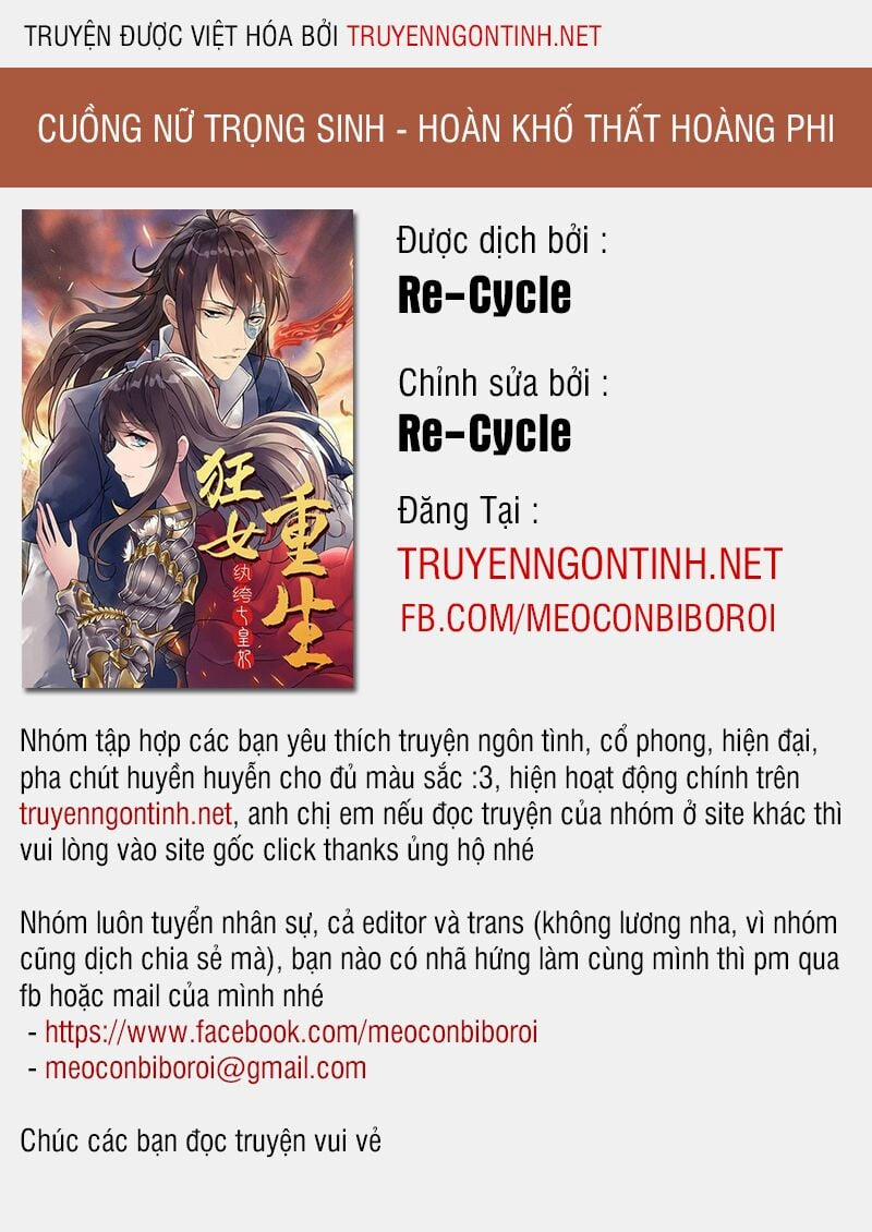 Cuồng Nữ Trọng Sinh - Hoàn Khố Thất Hoàng Phi 6 trang 0