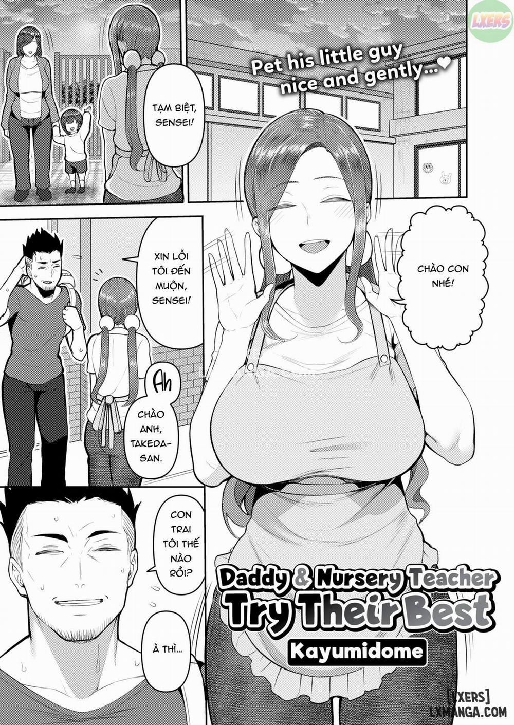 Daddy & Nursery Teacher Try Their Best Oneshot trang 3