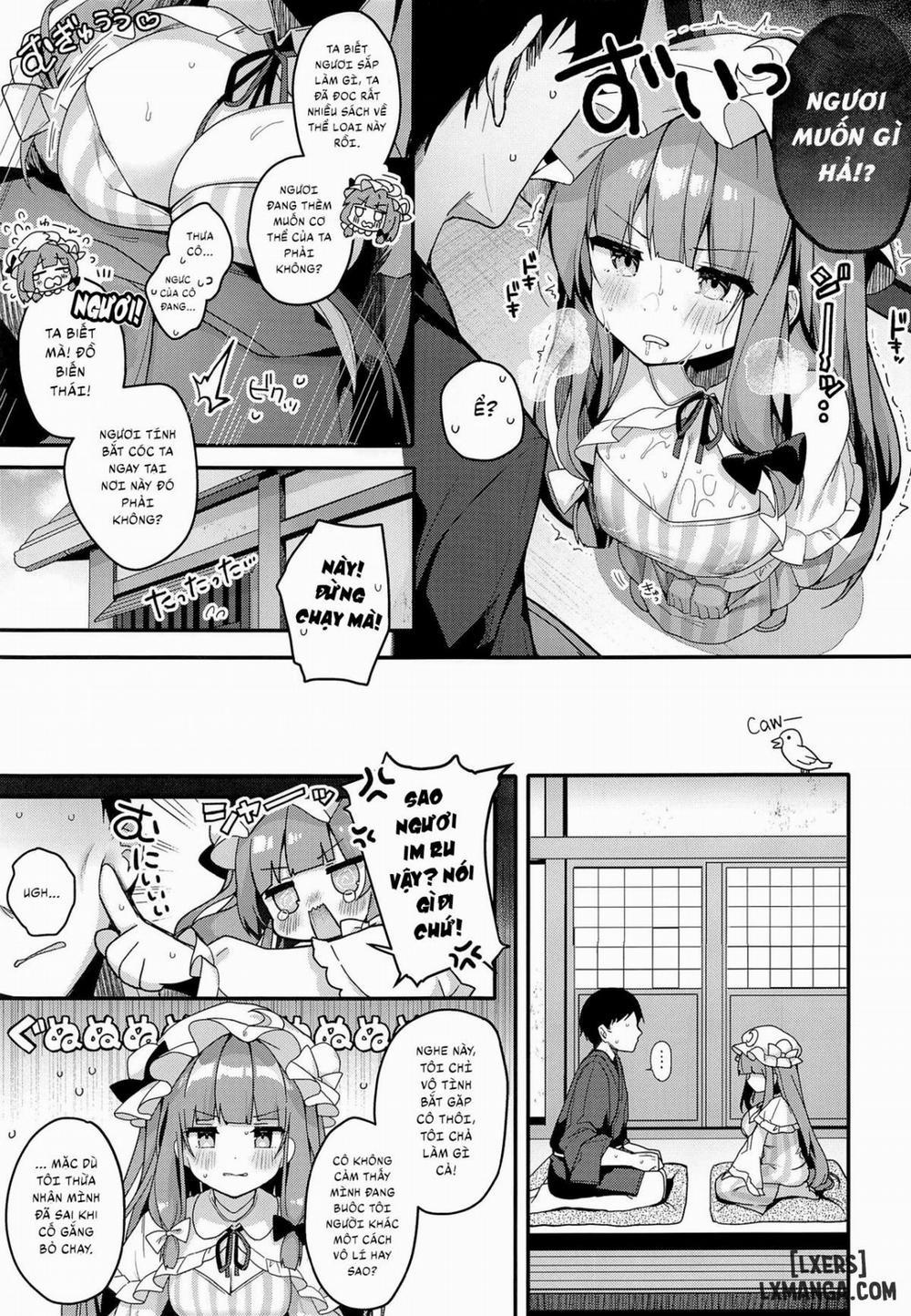 Daitoshokan no Majo wa Kyou mo Shitarinai Oneshot trang 9