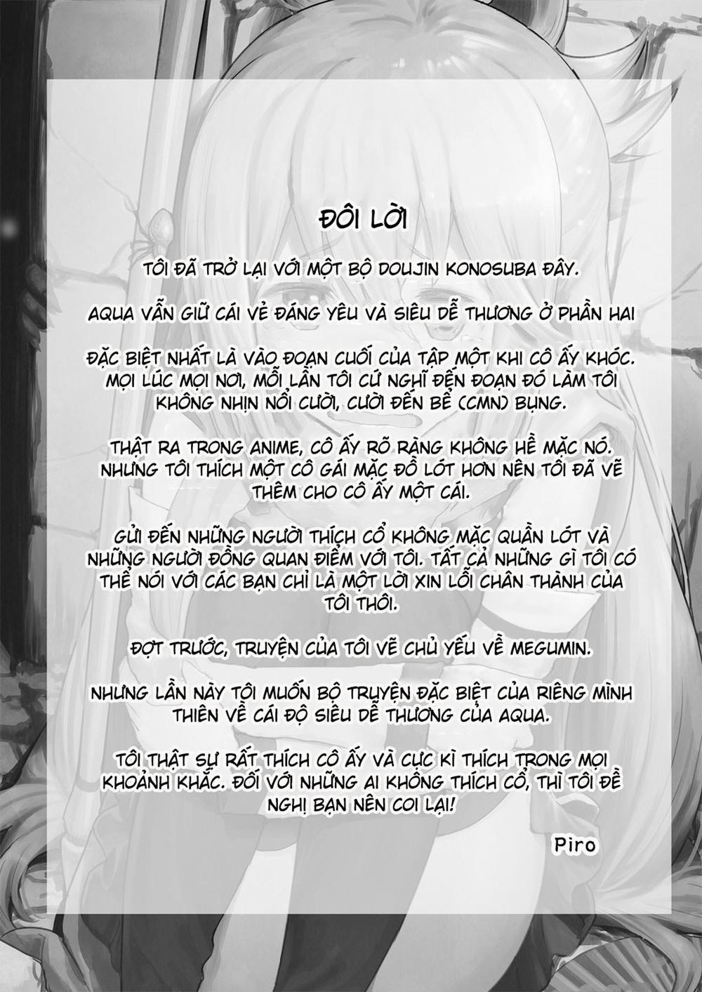 Damegami-sama wa Nomisugi ni Gochuui o! (Kono Subarashii Sekai ni Syukufuku o!) Oneshot trang 25