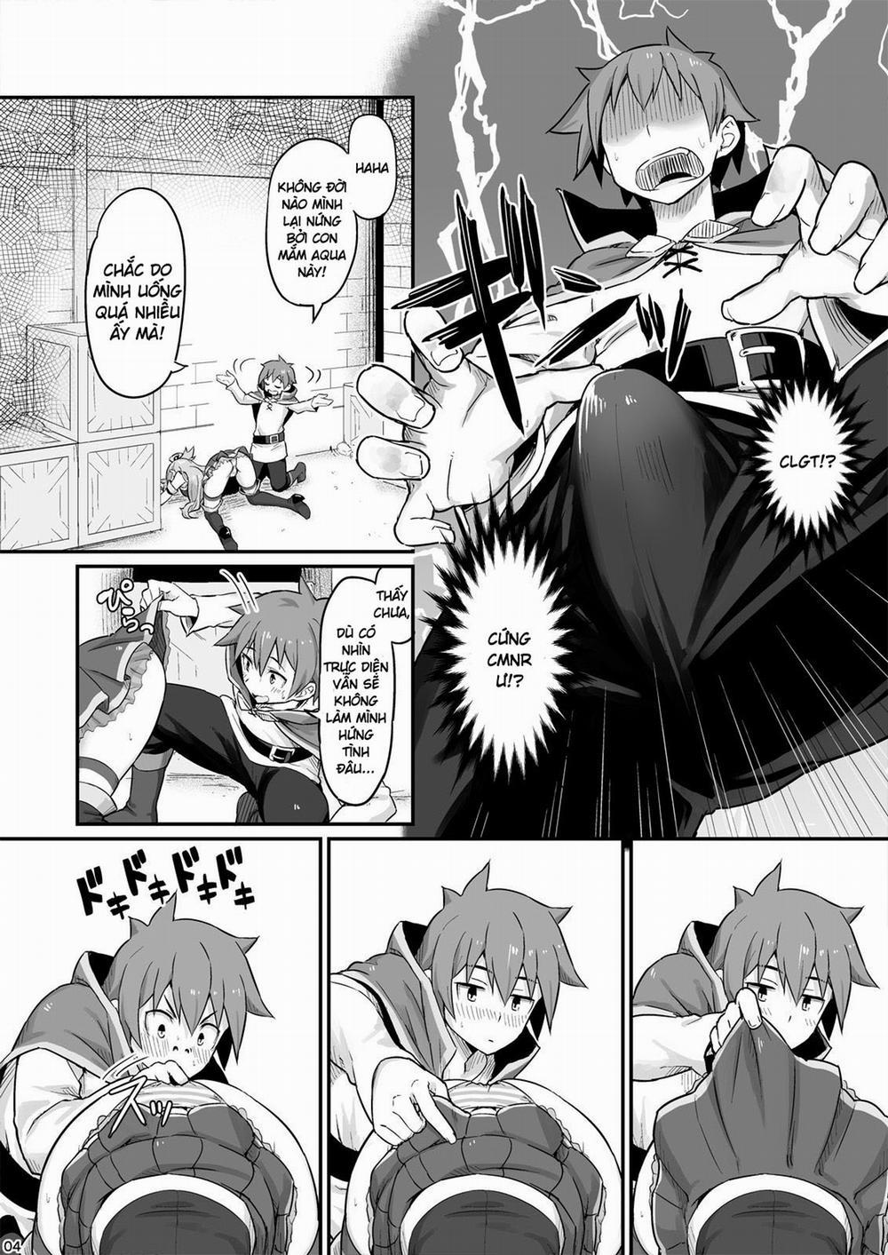 Damegami-sama wa Nomisugi ni Gochuui o! (Kono Subarashii Sekai ni Syukufuku o!) Oneshot trang 4