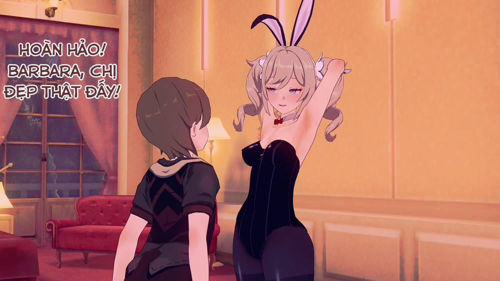 Dàn harem của Timmie. (Genshin Impact) Barbara 4 trang 14