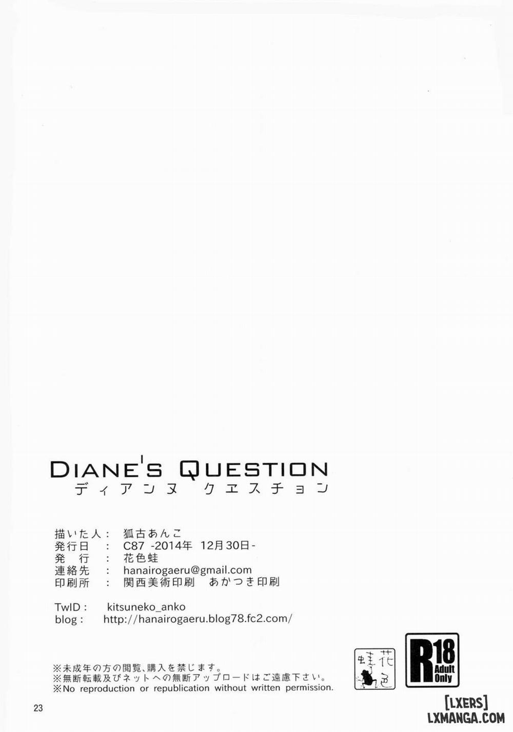 Diane's Question Oneshot trang 22
