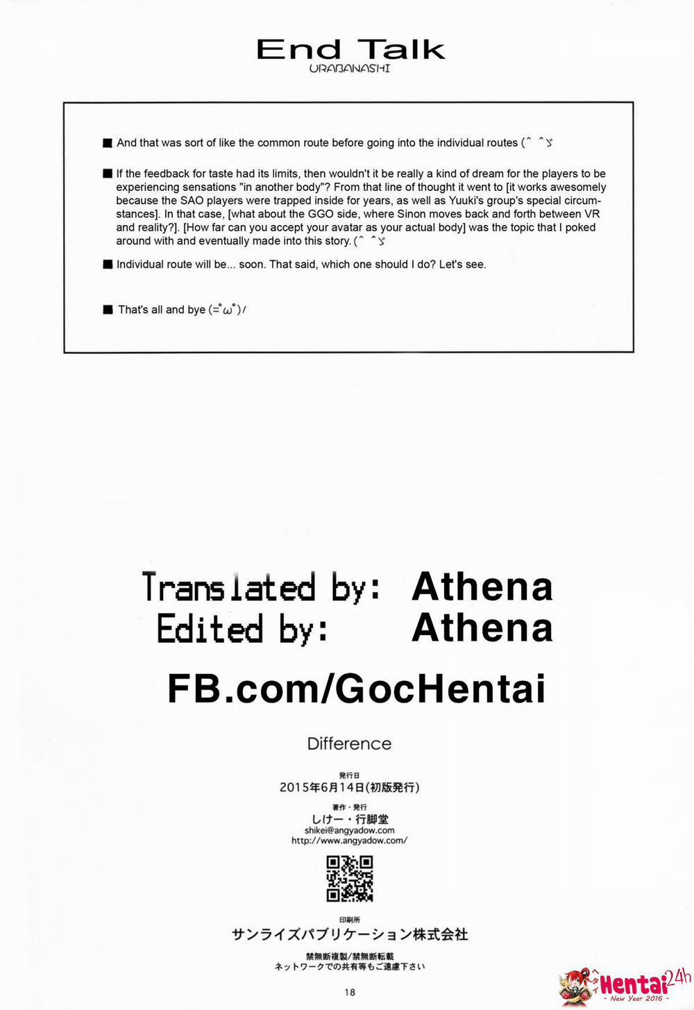 Difference (Sword Art Online) Oneshot trang 18