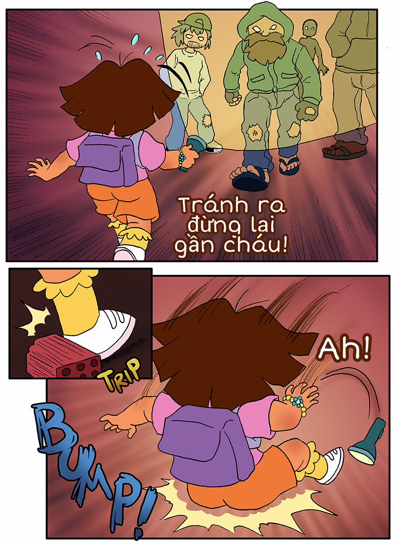 Đừng đi vào ngõ tối (Dora the Explorer) Oneshot trang 2