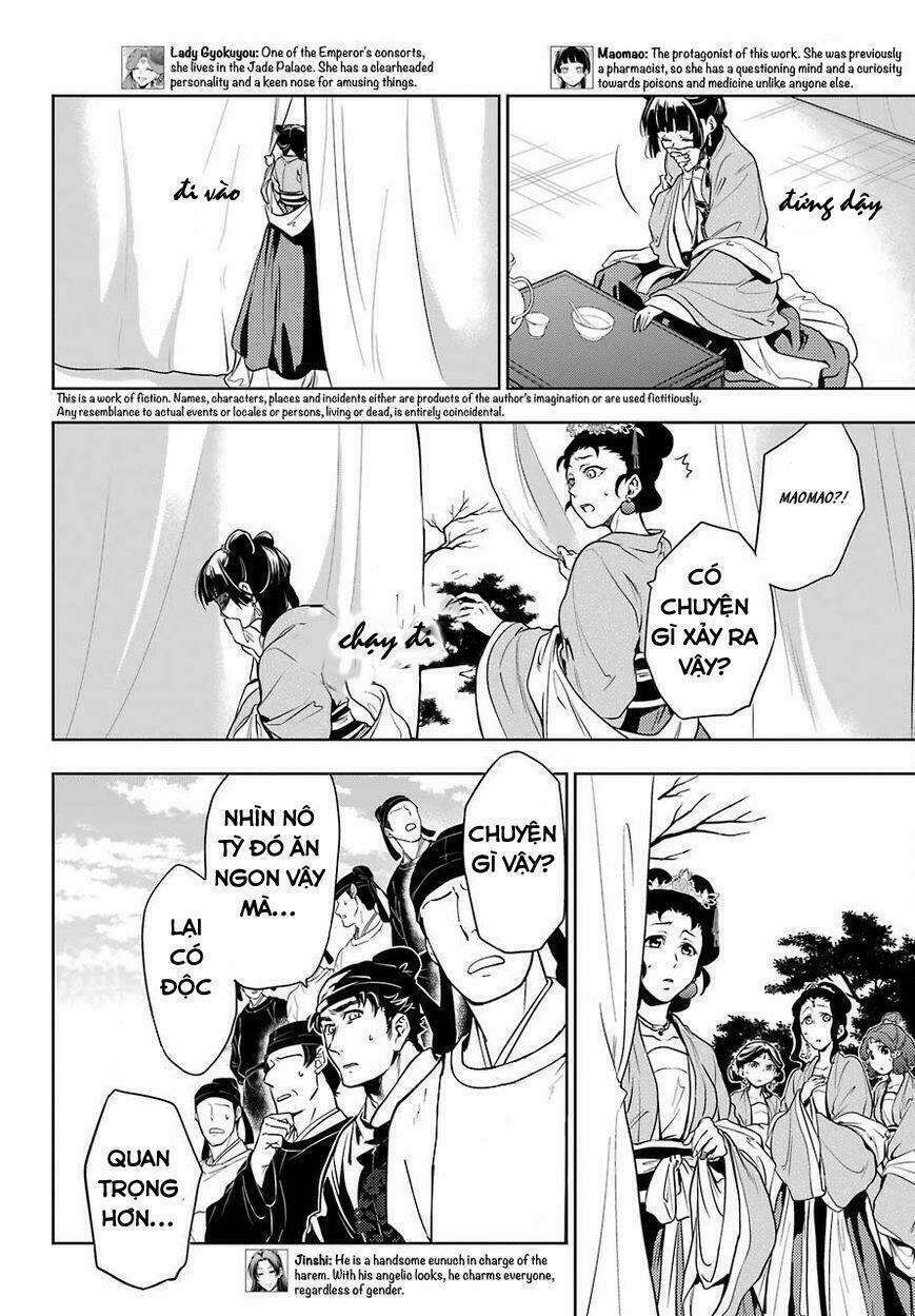 Dược Sư Tự Sự – Nhật Ký Giải Mã Bí Ẩn Chốn Hậu Cung Của Maomao 8 trang 1